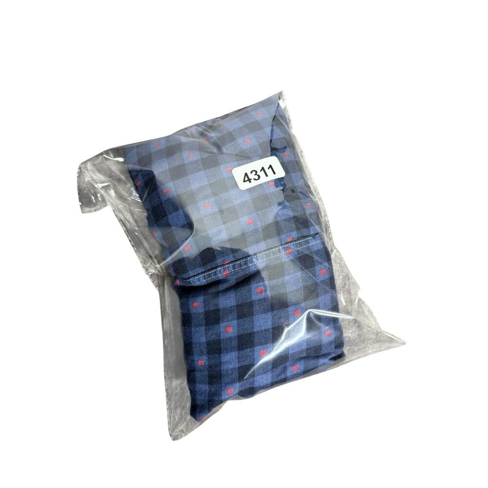 Frank & Eileen Paul Shirt Men’s medium blue Check USA Preppy Cotton Casual‎ - Picture 4 of 4
